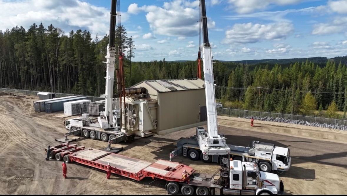 Industrial crane project in Red Deer Alberta